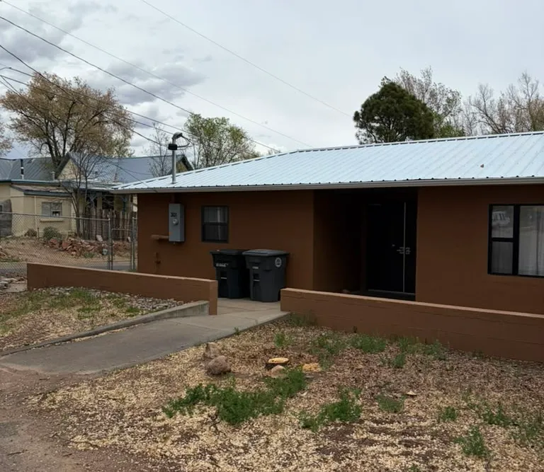 The same Las Vegas, NM property after the dead tree was removed