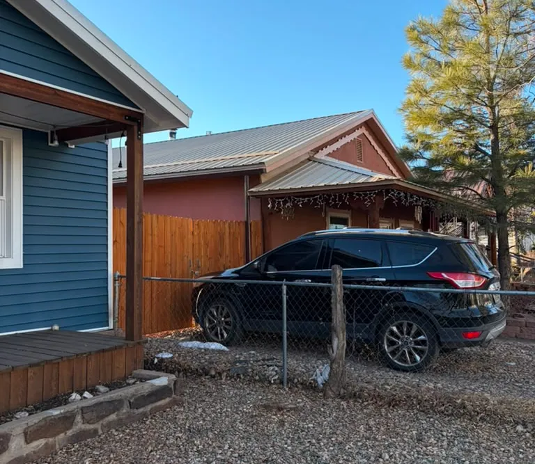 The same Las Vegas, NM property after tree removal